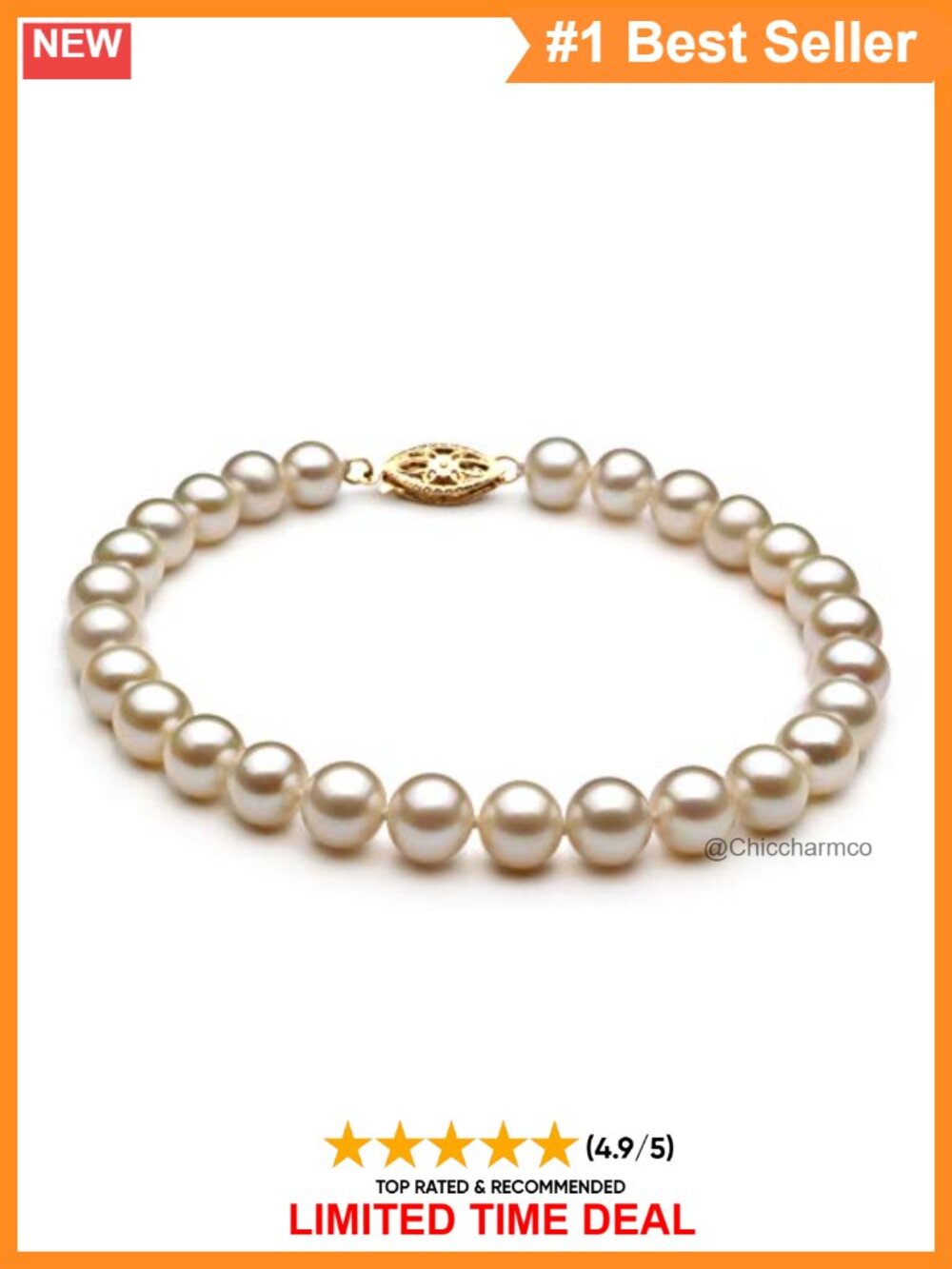 AA Freshwater Cultured Pearl Strand Bracelet Elegant Gift